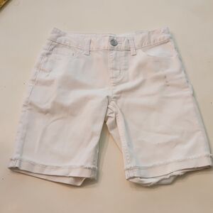 Justice girlfriend high waisted white shorts 12 with distressing new with tags